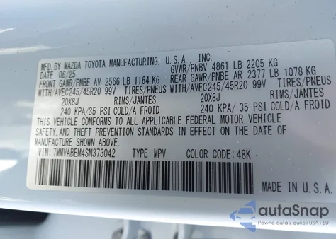 2025 Mazda Cx-50 2.5 S Premium Plus Package from USA, damaged, VIN 7MMVABEM4SN373042